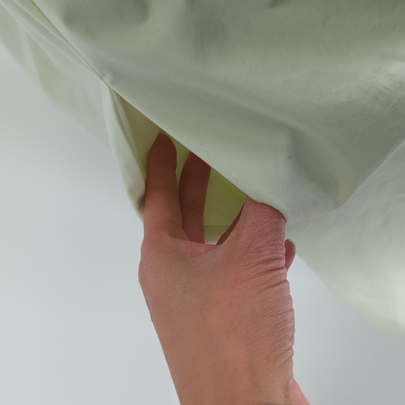 Zara V Neck Midi Dress Seafoam Green M poplin cottagecore preppy minimalist - Picture 8 of 12